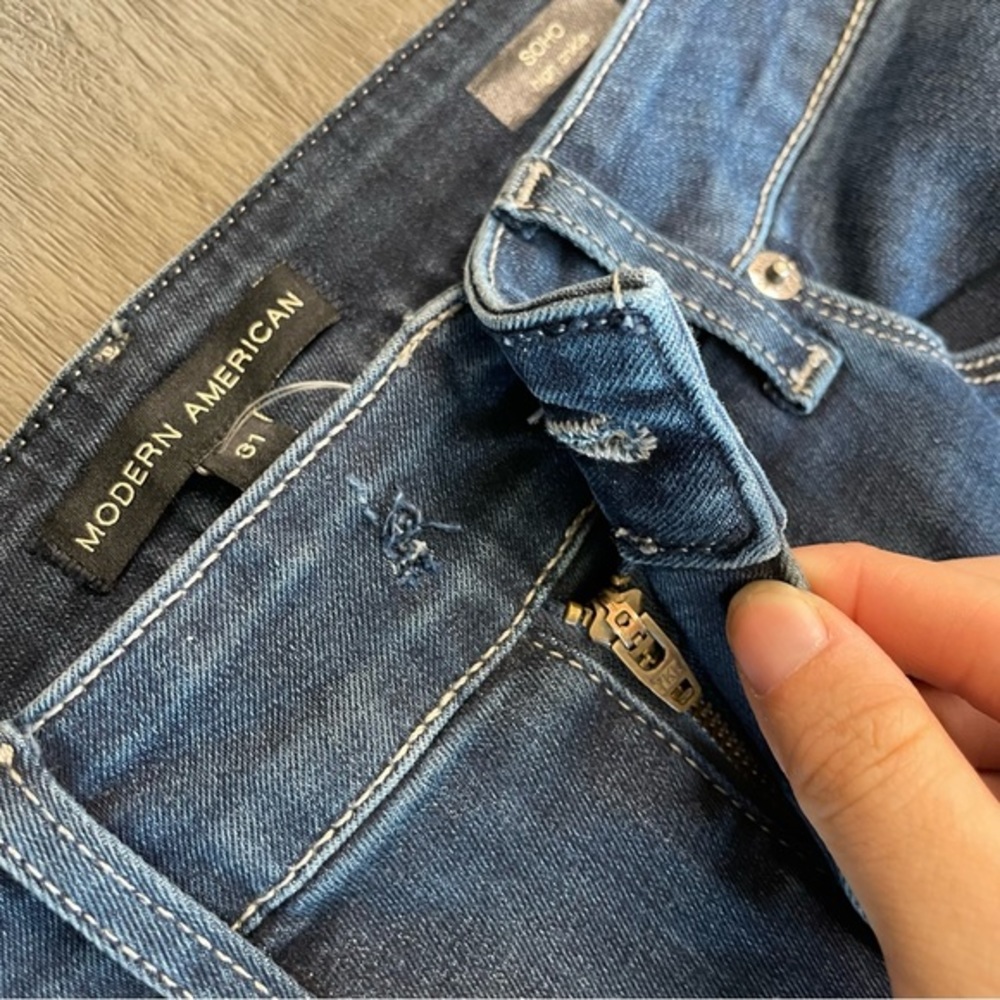 💛 NWT Modern American Dark Blue Soho Ankle Skinny Jeans - Picture 7 of 13